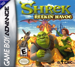 Shrek Reekin' Havoc box art for GameBoy Advance